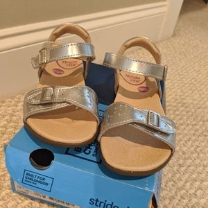 Stride Rite Natalie Sandals silver NWT